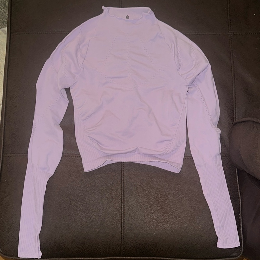 High-Neck Free People Movement long sleeve